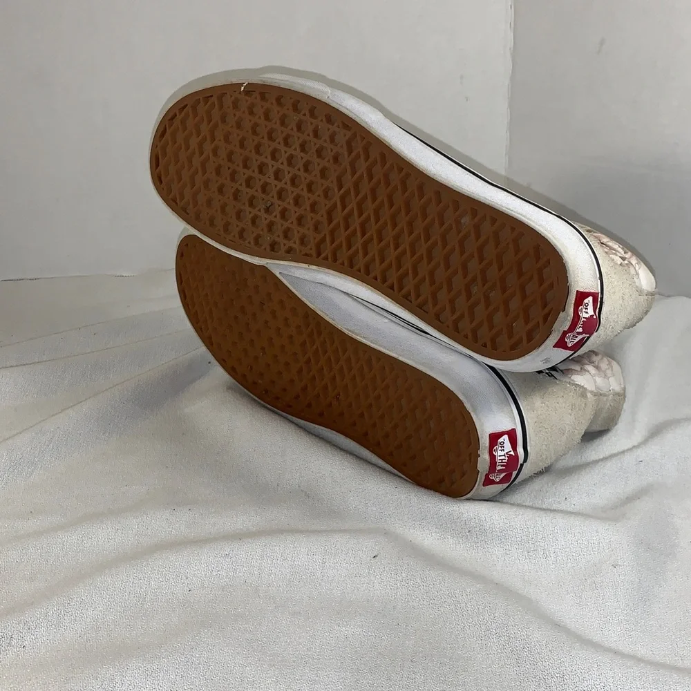 Vans Unisex Sk8-Hi ‘Checker Floral Turtledove’ Cream/White Sneaker